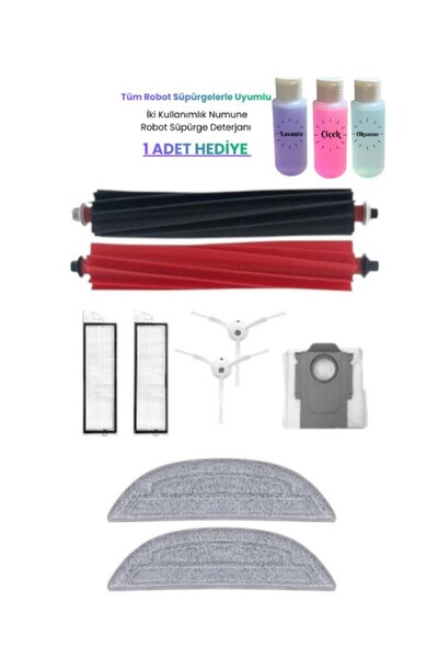 ROPALDE Set de 9 piese compatibile cu aspiratorul robot Roborock S8 MaxV Ultra - Set de piese de schimb