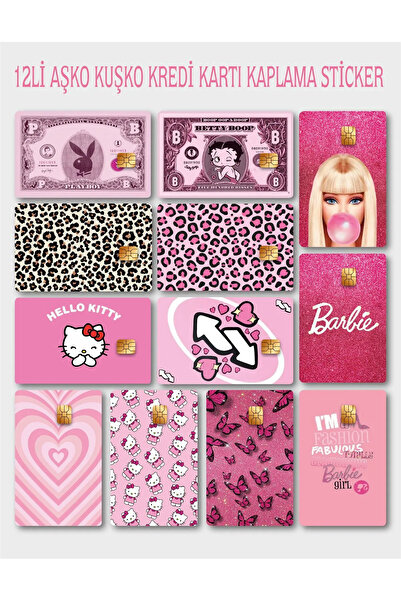 Major Selection Pack of 12 Karma Aschoko Aschoko Series Card Coating Stickers