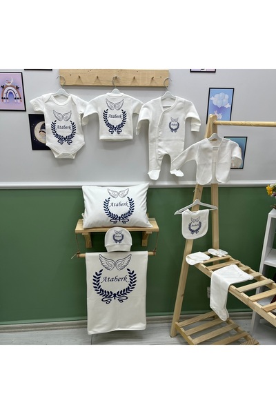 bebek desen 11'li Isimli Organik Hastane Çıkış Seti