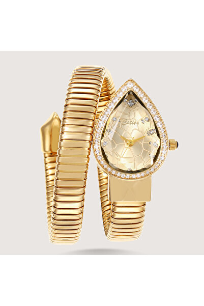 Louis Nice Women's gold watch with a gold diamond dial