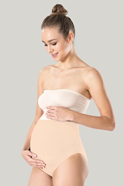 PERLMUTT Chiloți de protecție pentru gravide de culoarea pielii - Textura moa...