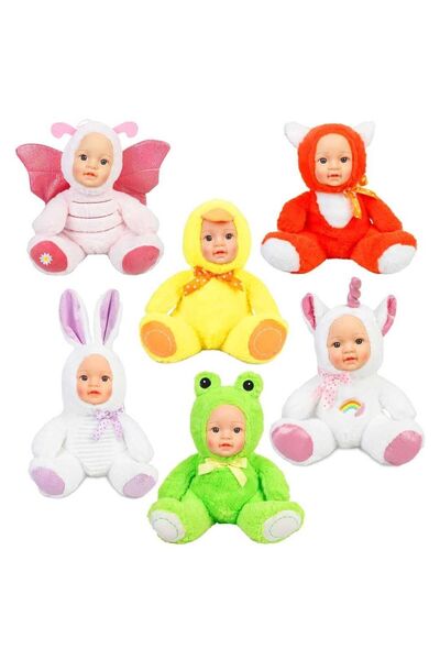 Luminoo ÇOCUKLARINIZIN ARKADAŞI PELÜŞ BEBEK YÜZLÜ HAYVANLAR 25 CM - TEKLİ