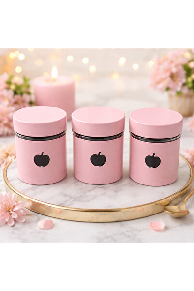 OEM Set of 3 Glass Containers with Metal Lids