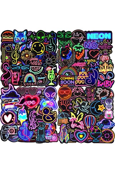 Generic Montchi Neon Vinyl Stickers