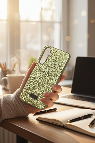batuteknoloji Galaxy A55 Kırçıllı Taşlı Venüe BTU Silikon Kapak