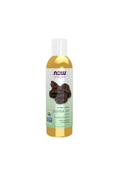 Now Foods زيت الجوجوبا العضوي الأساسي من ناو سوليوشنز، 4 أونصة