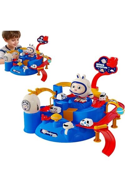 Generic Children's Car Track Toy with Two Small Cars