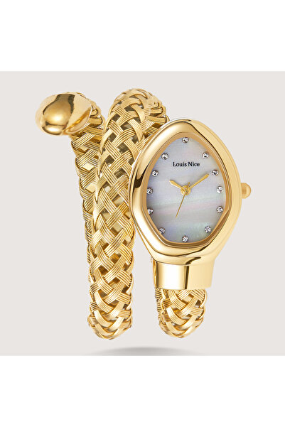 Louis Nice Women's gold watch with a twist strap
