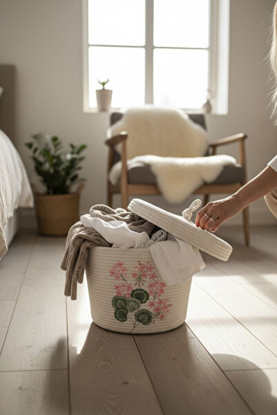 colezza Handmade Knitted Flower Patterned Organizer (Single)