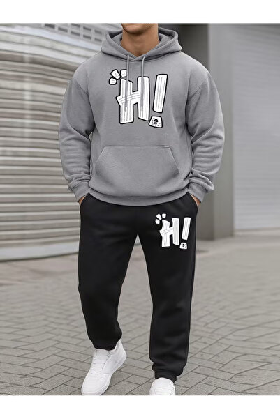 Sweet Cotton Men's winter tracksuit set - top and bottom