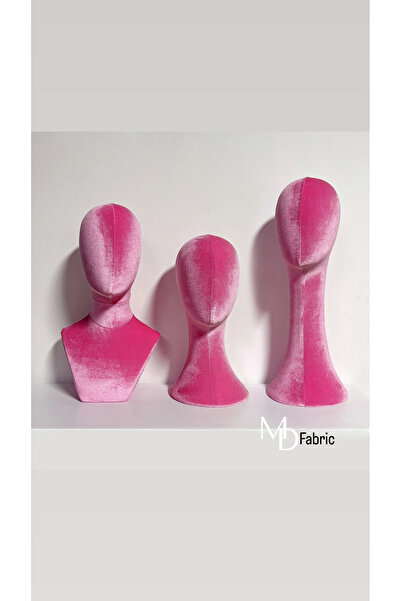 MD Vİtrin Dekorasyon Pembe Süet Kumaş 3 lü Set Kafa Takı , Gözlük, Şapka Akse...