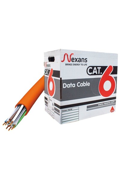 Nexans Cat6 HF Network Data Kablosu Alev Yaymaz 305 Metre