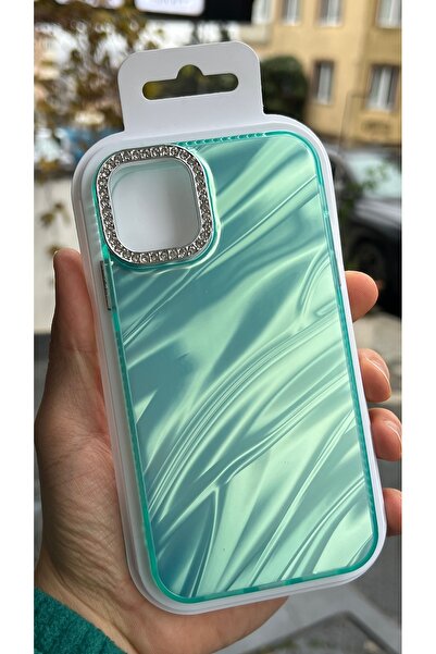 EDELFU Compatible with iPhone 15 / 14 and 13 |   Stylish Turquoise Wave Patte...
