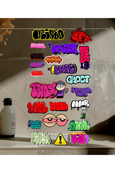 Limitless Design Grafiti Yazı Sticker Seti | Sokak Sanatı – Tag & Bubble Stil...