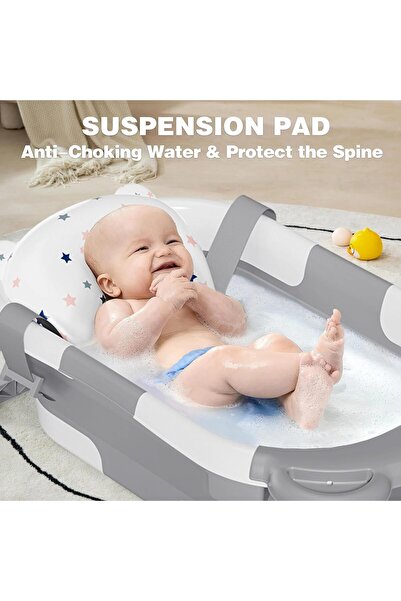 Generic Foldable Bathtub with Thermometer and Soft Floating Pad