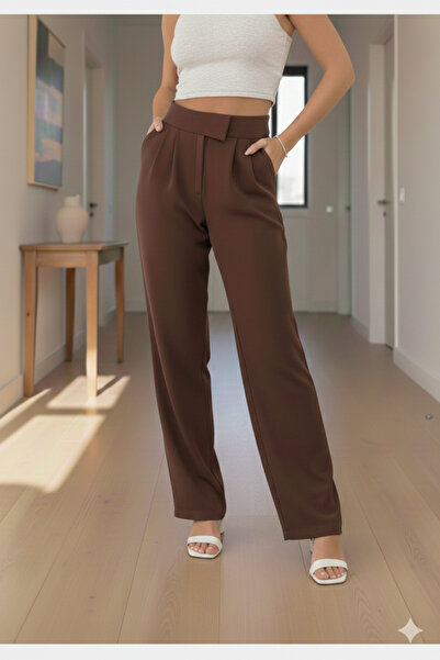 Richarlison إغلاق بالشريط اللاصق للنساء قماش قابل للتمدد أرجل واسعة بنطلون وا...