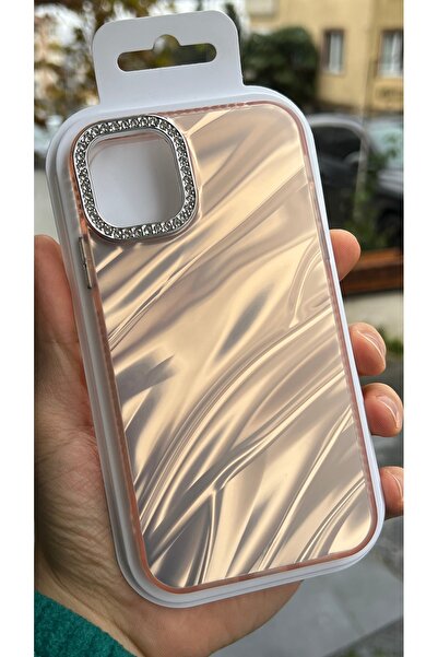 EDELFU iPhone 11 |   Stylish Desert Color Wave Pattern Phone Case – Cover with Camera Protection with Rhinestones