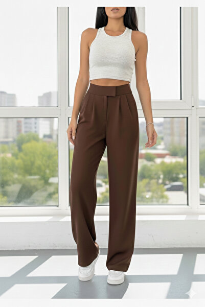 mooishan We-Rayss Women's High Waist Velcro Waist Palazzo Pants Season 2026