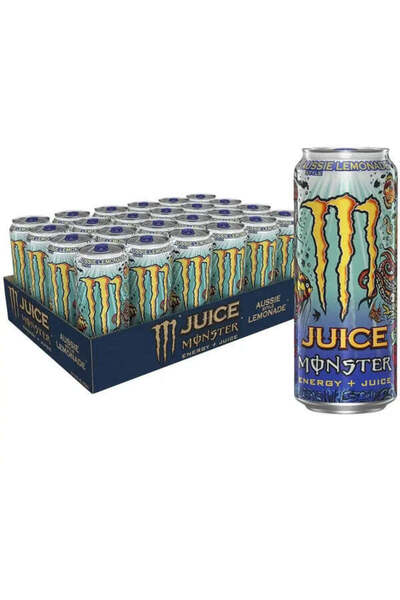 MONSTER Aussie Lemonade Energy Drink Cans - (24x500ml)