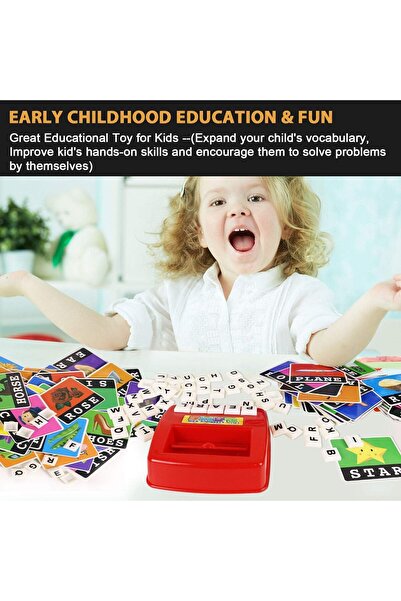 Mumoo bear ألعاب تعليمية للأطفال، لعبة مطابقة الحروف مع بطاقات تعليمية