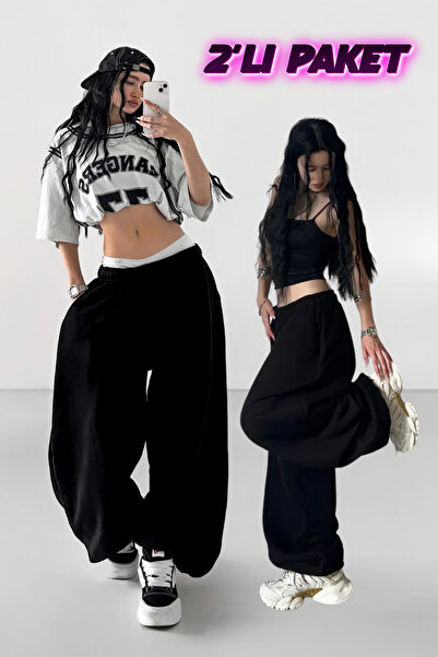 vladivosto 2-Piece Winter Baggy Plus Size Extra Loose Elasticated Legs Non-Se...