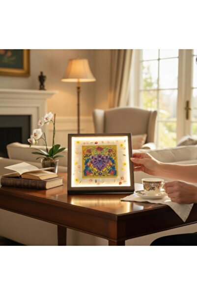 sharp&art Işıklı Lotus Boyama Epoksi Hobi Seti ,Kendi Sanat Eserini Kendin Ya...