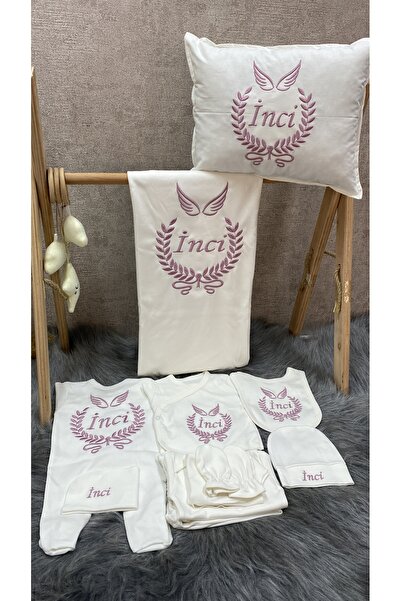 bebek desen طقم خروج من المستشفى مكون من 11 قطعة مطرزة مع أكمام