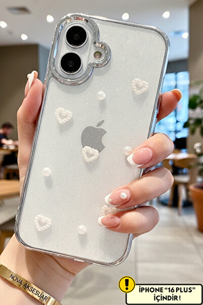 cepmoda iPhonE "16 PLUS" kılıf 3D Kabartma Figürlü Desenli Kamera Çıkıntılı Ş...