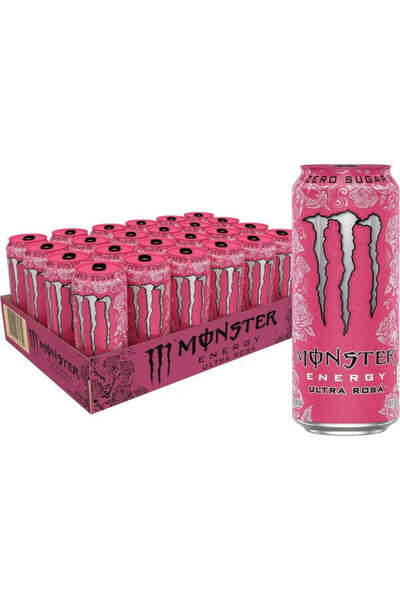 MONSTER Ultra Rosa Sugar Free Energy Drink Cans - (24x500ml)