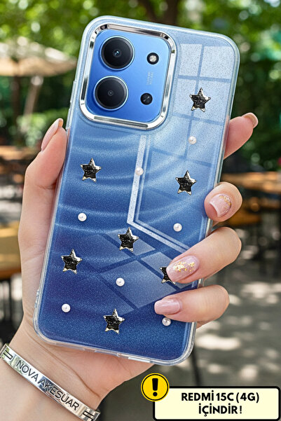 cepmoda Redmi “15C (4g)” Patterned Case 3D Relief Figure Camera Protruding Tr...