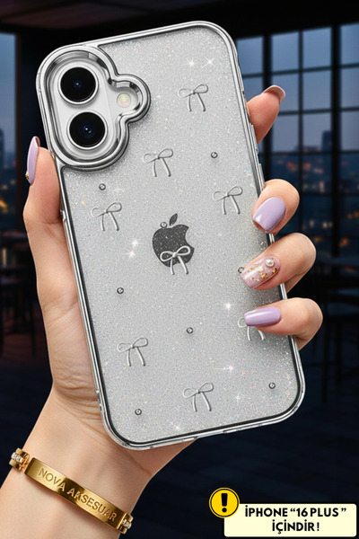 cepmoda iPhonE "16 PLUS" kılıf 3D Kabartma Figürlü Desenli Kamera Çıkıntılı Ş...