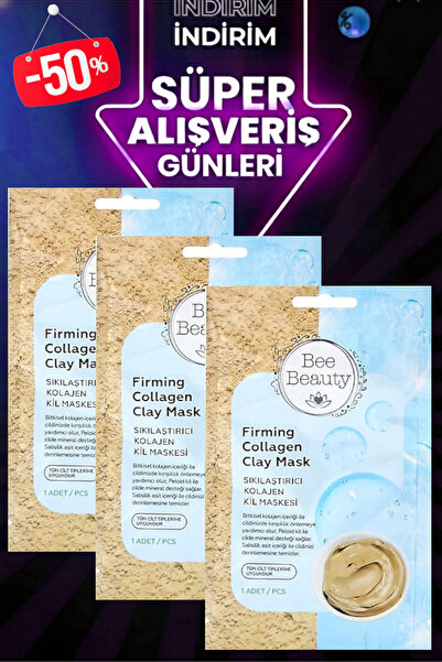 Bee Beauty Sıkılaştırıcı Kolajen Maskesi Seti 20ml x 3 Adet Haftalık Bakım Seti