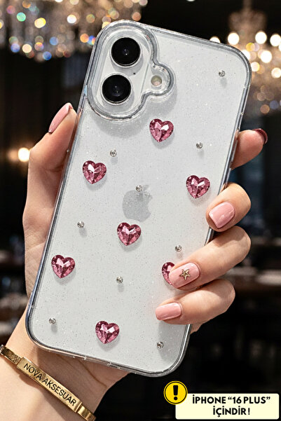 cepmoda iPhonE "16 PLUS" kılıf 3D Kabartma Figürlü Desenli Kamera Çıkıntılı Ş...