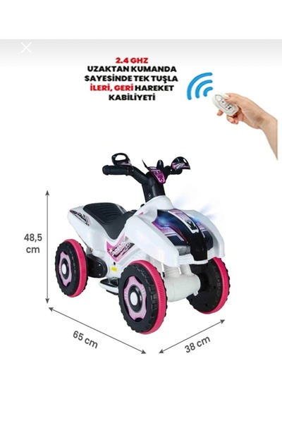 YUMURCAKTOYS Akülü Motor Led Işıklı Müzikli Araba