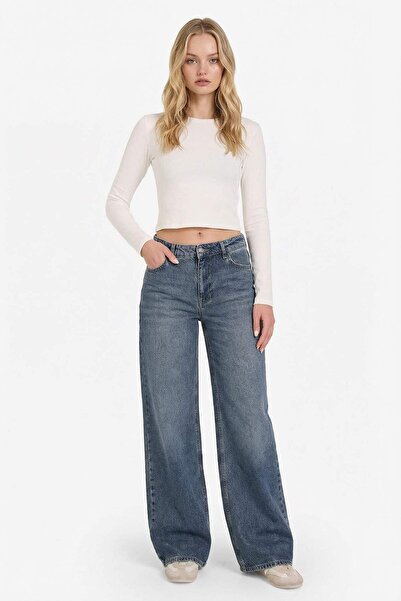 DeFacto Low Waist Long Jean Washable Pants G2523Ax25Wn