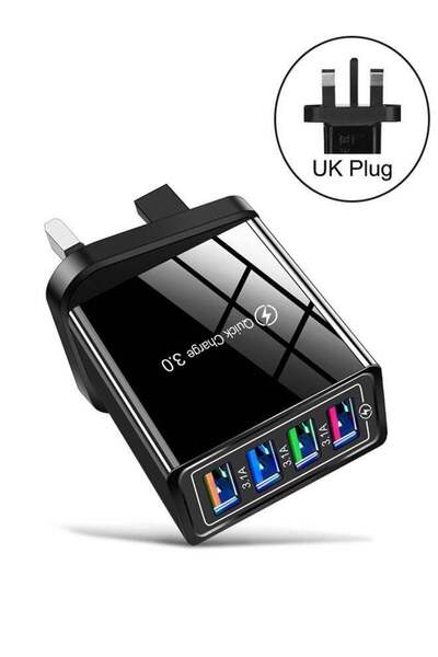 Generic Portable Durable 10W 4 USB A Ports Wall Charger Adapter