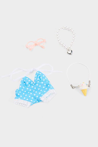 DeFacto Kadın Mavi Detaylı Giydirilebilir Anahtarlık Kostümü G2320AXNS