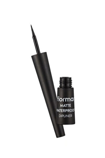 Flormar Flormar Matte Waterproof Nail Liner, Black, 2.5 ml (0.08 fl oz)
