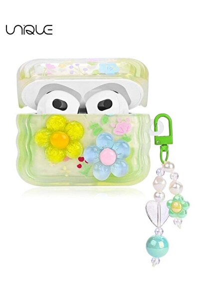 Unique For Airpods 3rd Gen Cases - Curly Wave Frame Shape Headphone Case