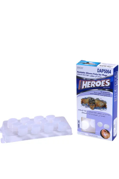HEROES سدادات أذن سيليكون قابلة للتشكيل من رايتسيل - 6 أزواج (DAP 5064)