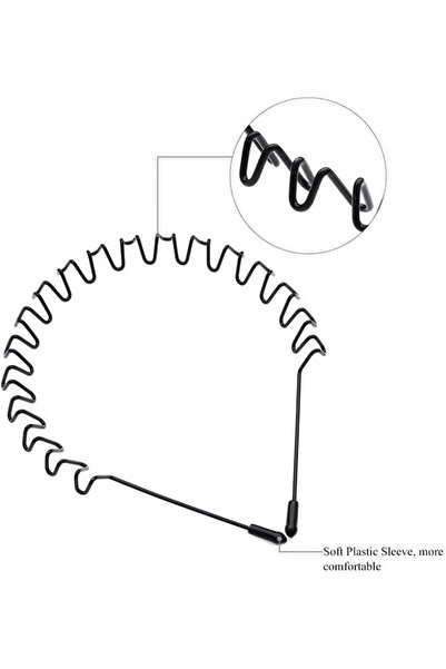 JML1 Bentițe de păr, 17x15cm, negre, set de 12, en-gros