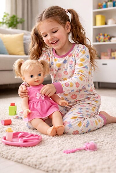 ZUZUNGA Σετ πιτζάμες για κορίτσια με σχέδιο λουλουδιών 8 - 13 ετών