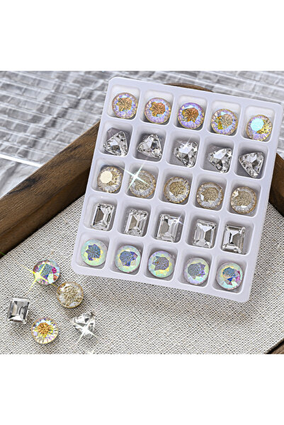 Choice ZB154-10 25 قطعة من أحجار الراين الزجاجية ثلاثية الأبعاد K9 لتزيين الأ...