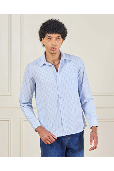 REDTAG Men Plain Collared Formal Shirt