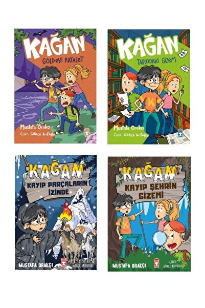 Timaş Yayınları Mustafa Orakçı Kağan Seti 4 Kitap (Kayıp Şehrin Gizemi + Tabl...