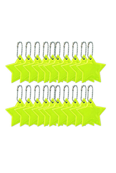 Choice 20PCS Green 20/40PCS Five-pointed Star Outdoor Sports Reflective Key C...