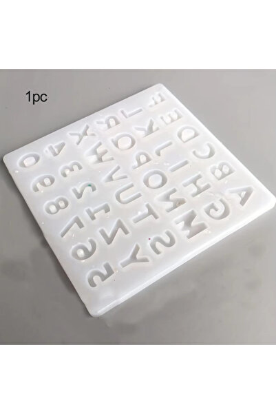 Choice1 قالب سيليكون أبيض صغير مكون من 26 حرفًا كبيرًا، مصنوع من الراتنج والإ...