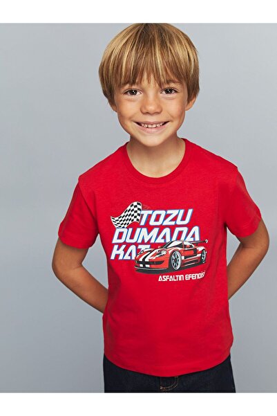 LC Waikiki Crew neck printed boys' t-shirt