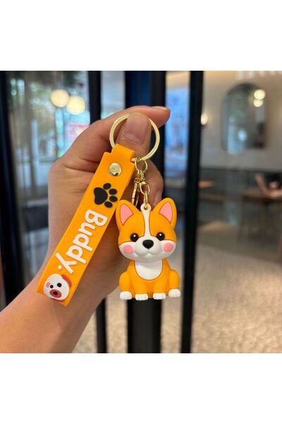 Choice 6 cm KC6398 Cute Animal Keychain - French Bulldog Corgi Shiba Inu Pood...