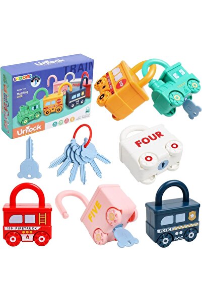 Arabest Montessori Learning Toys Sorting & Matching Locks and Keys Toddlers S...